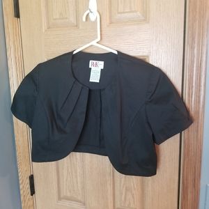 Black Bolero style jacket.
